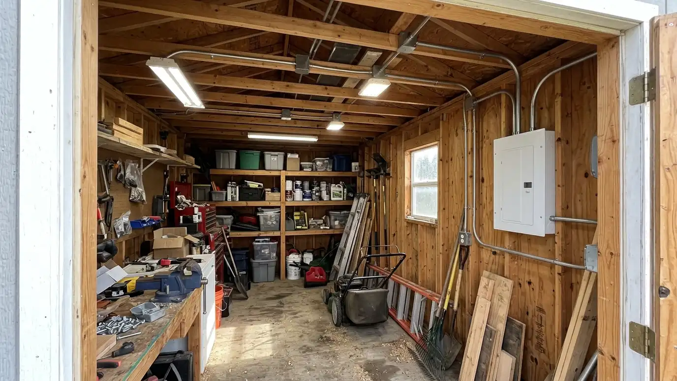 Electrical and Lighting for Outbuildings Explained | Music City Shed Electrical and Lighting for Outbuildings Explained in Nashville and Middle Tennessee