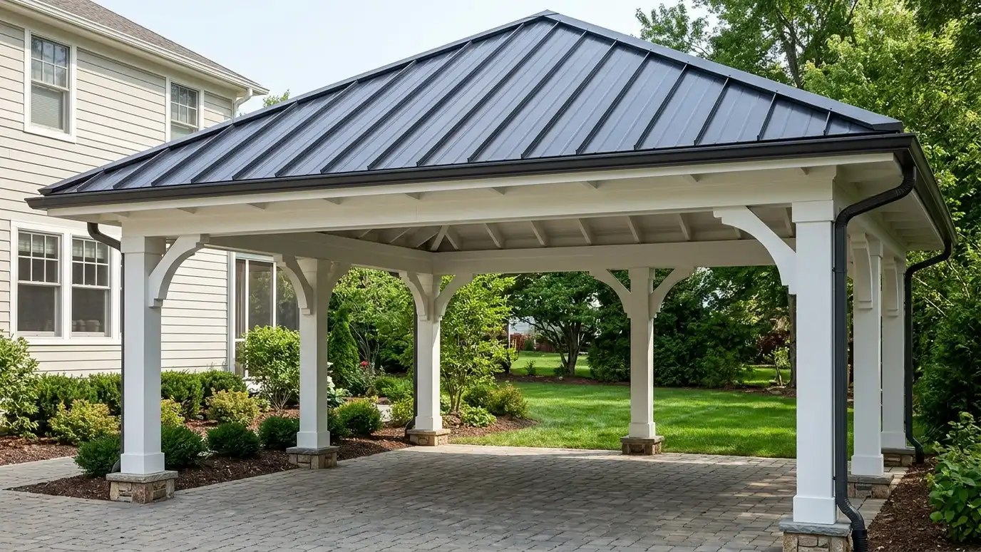 Carport Roof Styles and Custom Trim in Nashville and Middle Tennessee