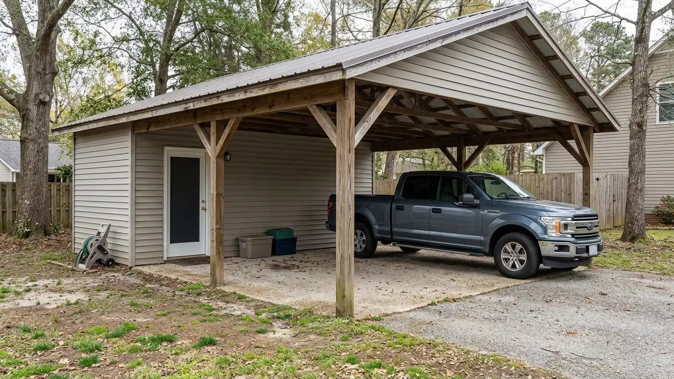 Carports with Storage Rooms in Nashville and Middle Tennessee