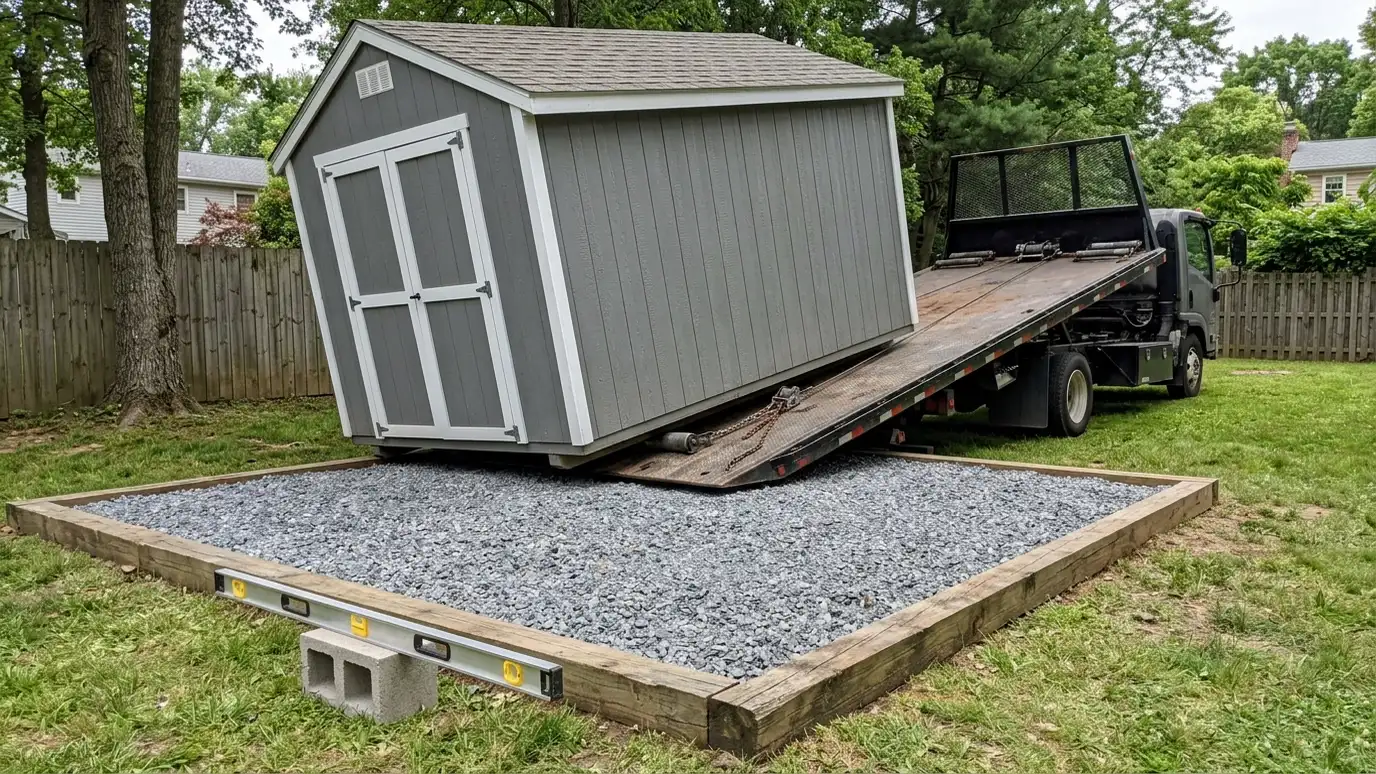 Delivery, Leveling and Placement | Music City Shed Delivery, Leveling and Placement in Nashville and Middle Tennessee