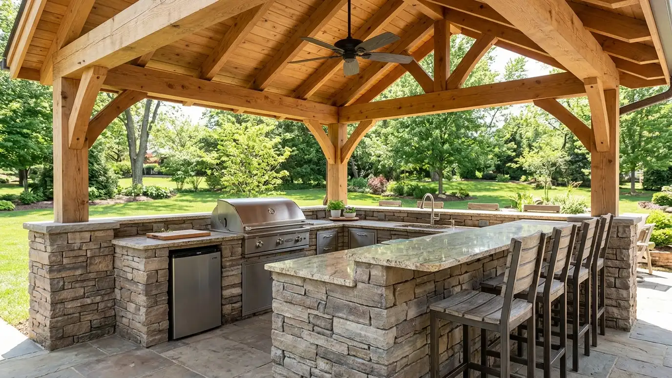 Outdoor Kitchen and Grill Pavilions in Nashville and Middle Tennessee