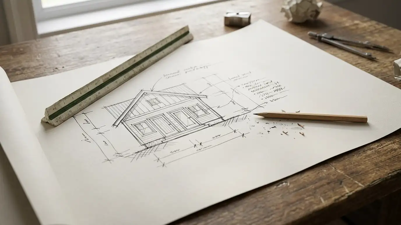 Plan Drawings and Design Sketches | Music City Shed Plan Drawings and Design Sketches in Nashville and Middle Tennessee