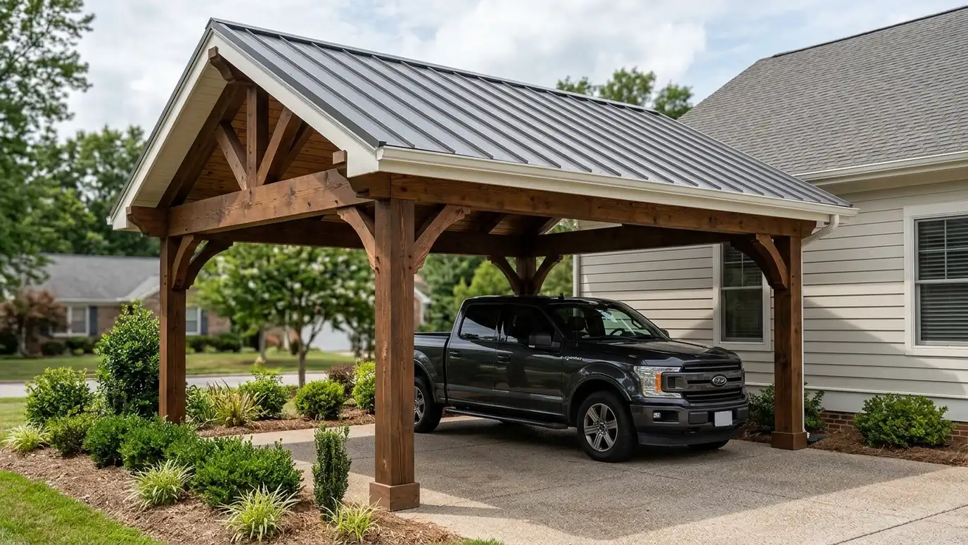 Wood-Frame Carports in Nashville and Middle Tennessee